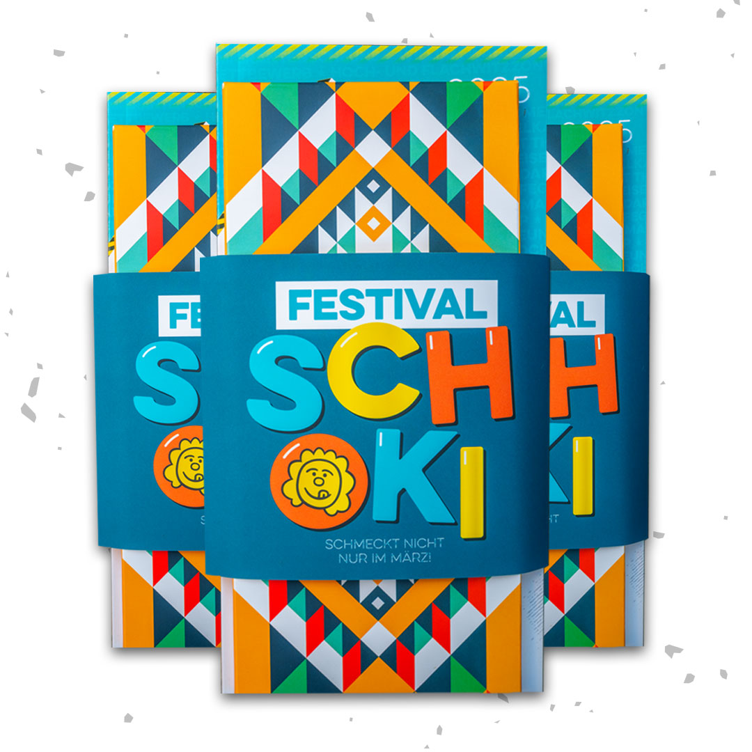 Festival-Ticket mit Schokolade